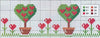 Серця. Схеми вишивок