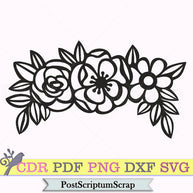 Flowers svg banner