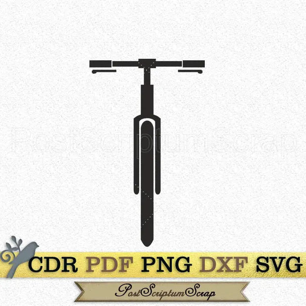 Bike svg clipart bicycle dirt silhouette dxf vector art print PostScriptum Scrap