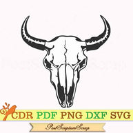 Cow skull clipart svg png PostScriptum Scrap