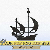 Cruise ship svg boat nautical sailboat clipart PostScriptum Scrap