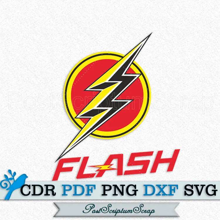 Flash Superhero svg vector clipart - PostScriptumScrap – Postscriptum