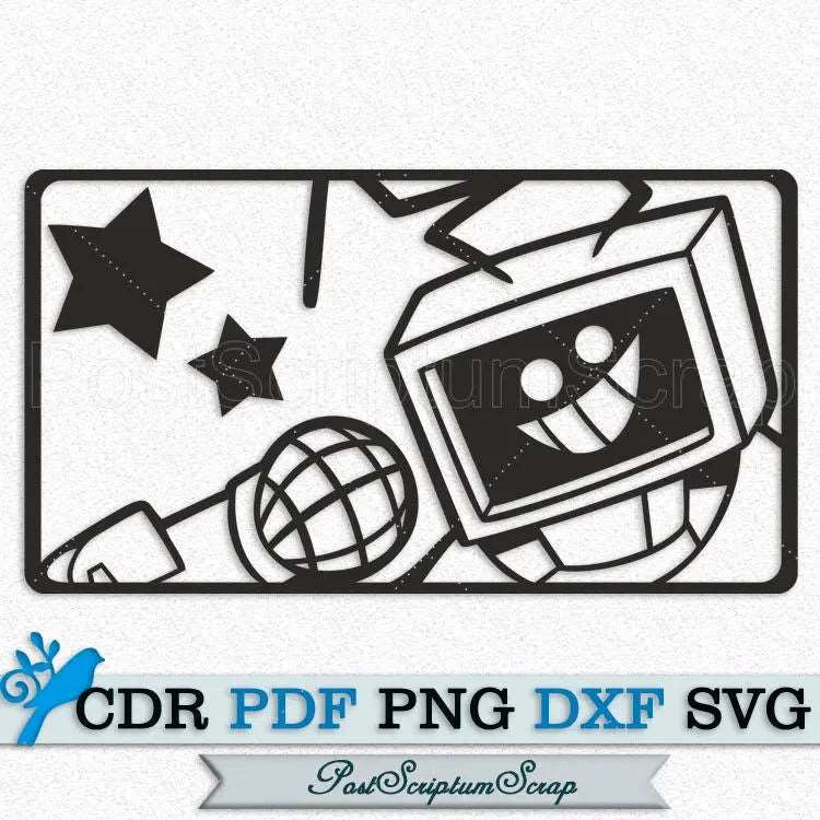Friday night svg funkin robot clipart gamer tshirt – Postscriptum