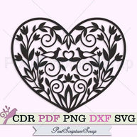 Heart bird svg clipart love vector cricut png flowers PostScriptum Scrap