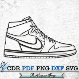 Jordan svg shoes clipart basketball vector cricut trendy