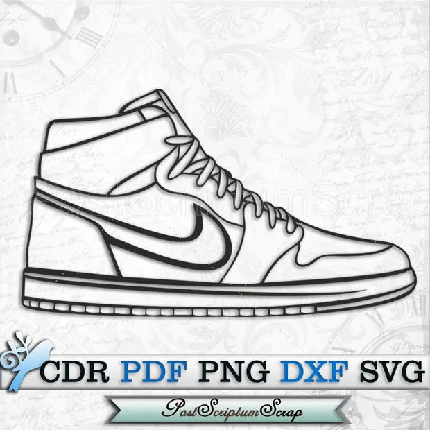 Jordan svg shoes clipart basketball vector cricut trendy