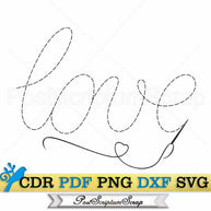Embroidery svg needle stitch sewing