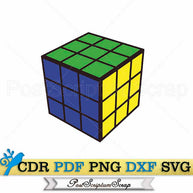 Rubiks cube clipart SVG gamer