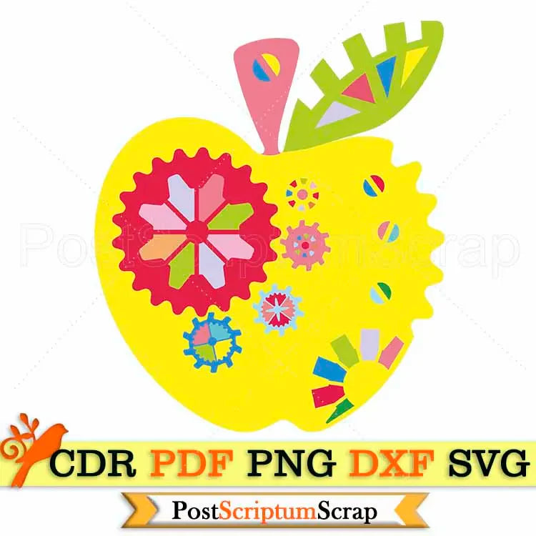 Steampunk Apple svg