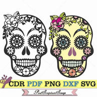 Sugar Skull svg steampunk PostScriptum Scrap