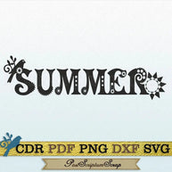 Summer svg Steampunk design vacation quote clip art decor PostScriptum Scrap