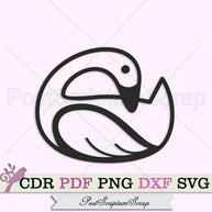 Swan svg png bird clipart decor illustrations nature animal print drawing PostScriptum Scrap