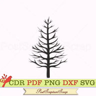 Tree svg forest autumn silhouette nature clipart woodland october PostScriptum Scrap