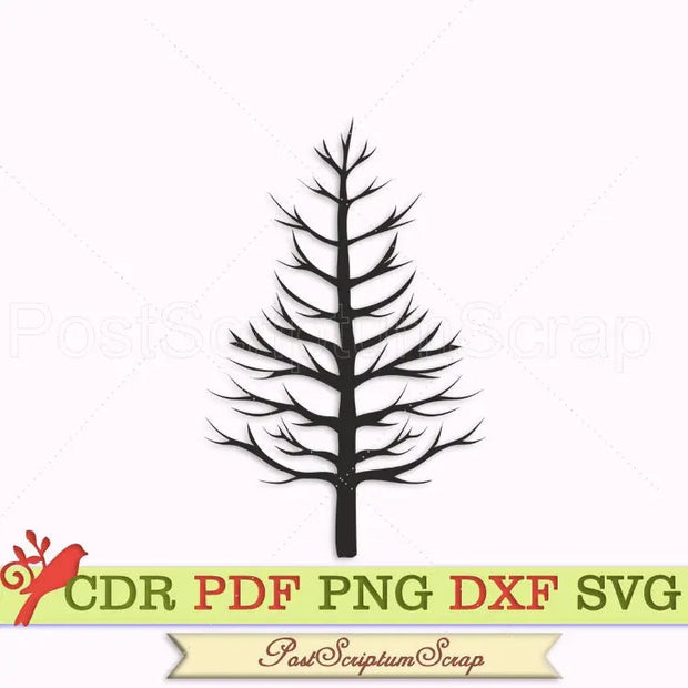 Tree svg forest autumn silhouette nature clipart woodland october PostScriptum Scrap