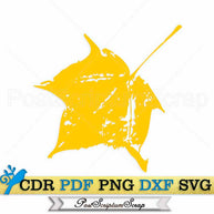 Monotype svg autumn leaves
