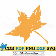 Monotype svg autumn leaves